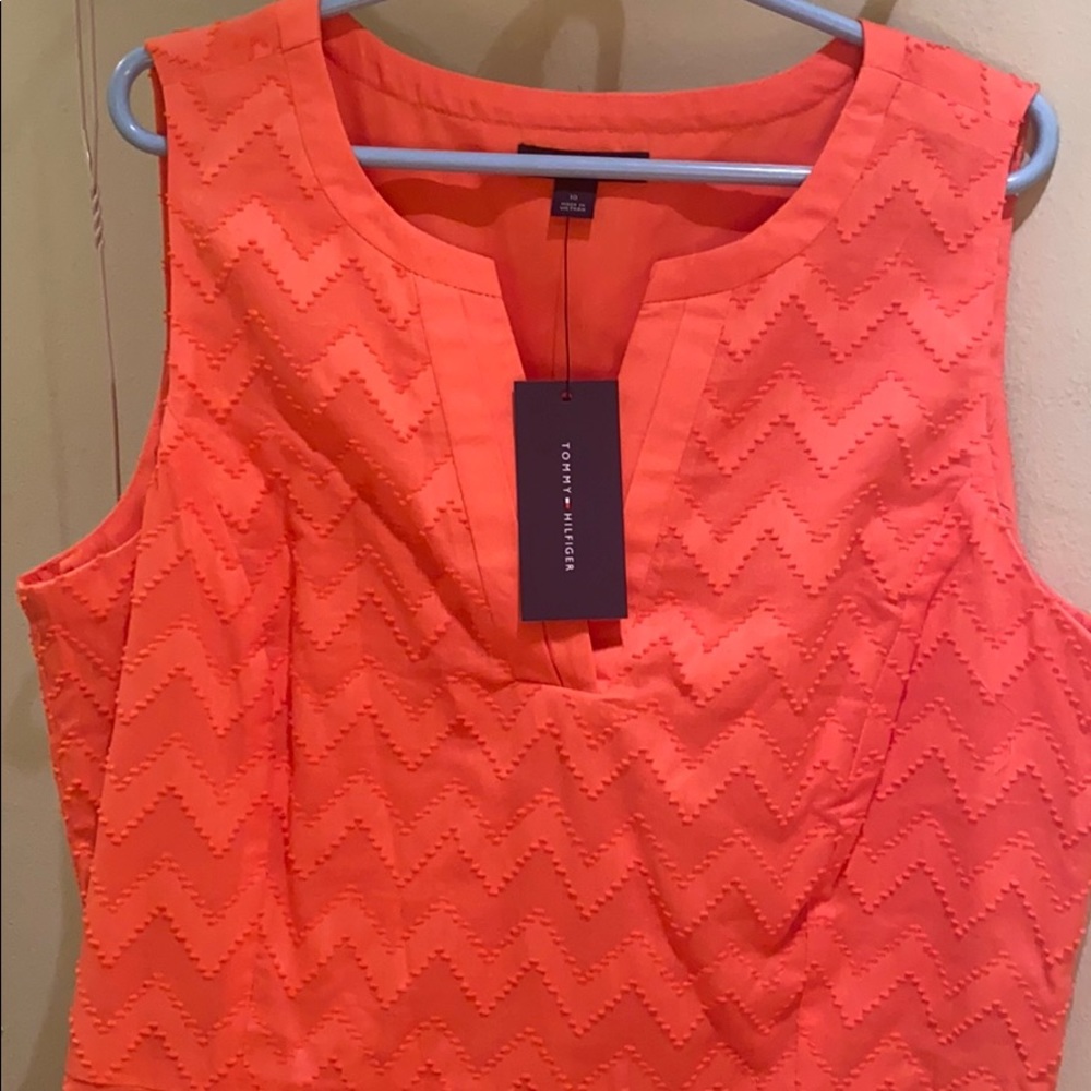 A Brand New Tommy Hilfiger coral dress.